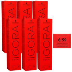 Schwarzkopf Igora Royal 6 x 60 ml 6-99 dunkelblond violett extra Haarfarbe Cremefarbe