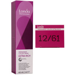 Londa Professional permanente Cremehaarfarbe Extra Rich 60 ml 12/61 Spezialblond Violett Asch
