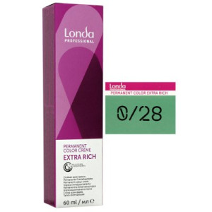 Londa Professional permanente Cremehaarfarbe Extra Rich 60 ml 0/28 mixton matt blau