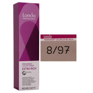 Londa Professional permanente Cremehaarfarbe Extra Rich 60 ml 8/97 hellblond cendre braun
