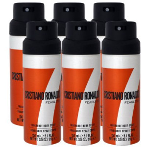 Cristiano Ronaldo Fearless 6 x 150 ml Body Spray Körperspray Körper Spray