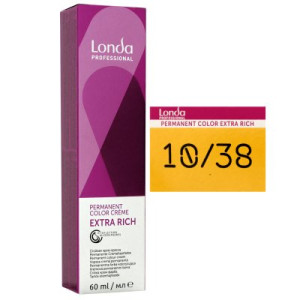 Londa Professional permanente Cremehaarfarbe Extra Rich 60 ml 10/38 hell lichtblond gold pearl