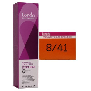 Londa Professional permanente Cremehaarfarbe Extra Rich 60 ml 8/41 hellblond rot asch
