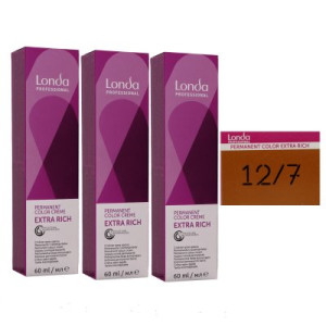 Londa Professional permanente Cremehaarfarbe Extra Rich 3 x 60 ml 12/7 Spezialblond braun