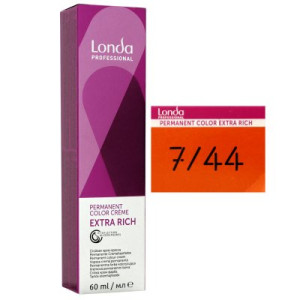 Londa Professional permanente Cremehaarfarbe Extra Rich 60 ml 7/44 mittelblond kupfer intensiv