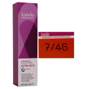 Londa Professional permanente Cremehaarfarbe Extra Rich 60 ml 7/46 mittelblond kupfer violett