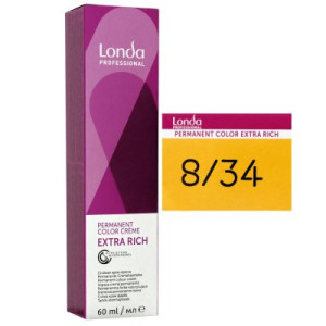 Londa Professional permanente Cremehaarfarbe Extra Rich 60 ml 8/34 hellblond gold kupfer