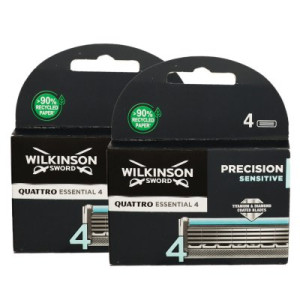 Wilkinson Quattro Essential 4 Precision Sensitive 2 x 4 Klingen
