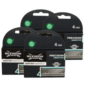 Wilkinson Quattro Essential 4 Precision Sensitive 4 x 4 Klingen
