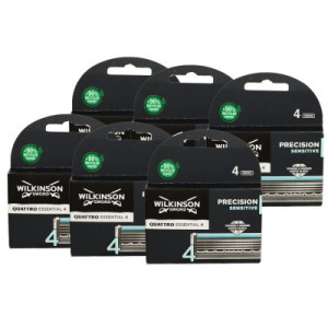 Wilkinson Quattro Essential 4 Precision Sensitive 6 x 4 Klingen