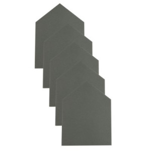Jöst Crusty Pad für Mikrofaserhandschuh 5 x 5 Eck grau Reinigungspad CY- Penta