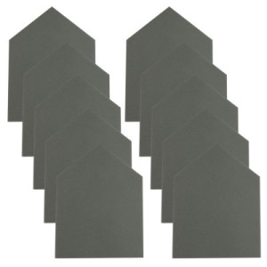 Jöst Crusty Pad für Mikrofaserhandschuh 10 x 5 Eck grau Reinigungspad CY- Penta