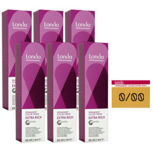 Londa Professional permanente Cremehaarfarbe Extra Rich 6 x 60 ml 0/00 clear klarton