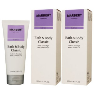 Marbert Bath & Body Classic 2 x 200 ml Duschgel Showergel
