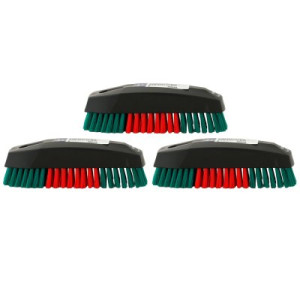 Vikan Handbürste 3 x Nagelbürste 120 mm hart schwarz