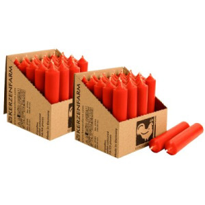 2 x 25 Stabkerzen Rost 100 x 22 mm Kerzenfarm Kerzen Candle