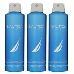 Nautica Blue 3 x 170 g Deodorant Spray Deospray Deodorant Deo Spray Deo Herren