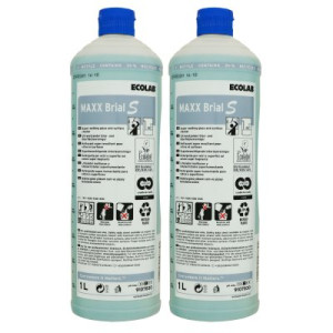 Ecolab MAXX Brial S 2 x 1 Liter Ultranetzender Glas Oberflächen & Glasreiniger