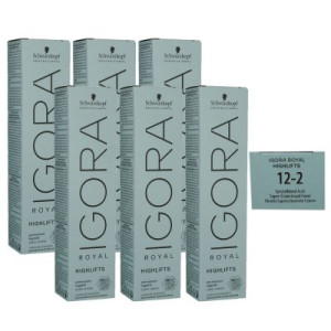 Schwarzkopf Igora Royal Highlifts 6 x 60 ml 12-2 spezialblond asch