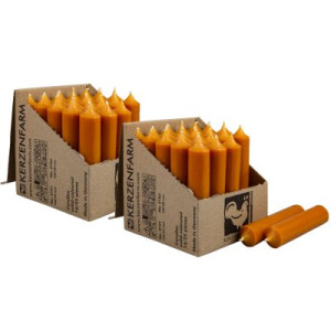 2 x 25 Stabkerzen Natur 100 x 22 mm Kerzenfarm Kerzen Candle