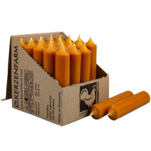 25 Stabkerzen Natur 100 x 22 mm Kerzenfarm Kerzen Candle
