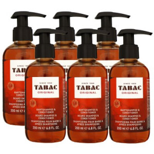Tabac Original Bartshampoo & Conditioner 6 x 200 ml Bartpflege Herren