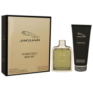 Jaguar Classic Gold 100 ml Eau de Toilette EDT Herrenduft & 200 ml Showergel Duschgel Shower Gel