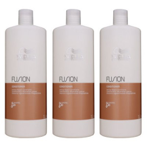 Wella Fusion Intense Repair 3 x 1000 ml Conditioner Pflegespülung strapaziertes Haar