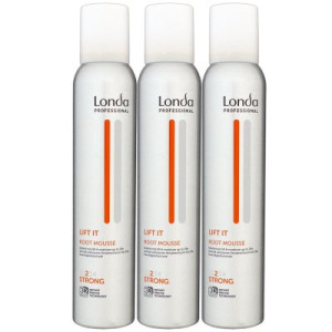 Londa Professional Lift it Root Mousse 3 x 200 ml Ansatzschaum Schaum für Haarvolumen