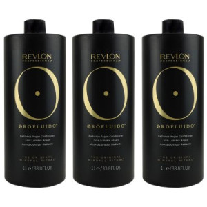 Revlon Orofluido 3 x 1000 ml Conditioner für jeden Haartyp mit Arganöl