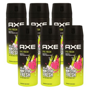 Axe Epic Fresh 6 x 150 ml Deo Deodorant Deospray Deodorant Bodyspray Deodorant Spray Herren