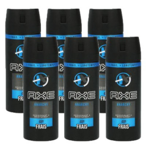 Axe Anarchy for Him 6 x 150 ml Deodorant Deospray Deo Spray neues Design