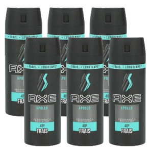 Axe Apollo 6 x 150 ml Deo Deospray Deodorant