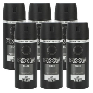 Axe Black 6 x 150 ml Deospray Deodorant Deo Spray Bodyspray Deodorant Spray Deo neues Design