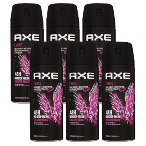 Axe Excite 6 x 150 ml Deodorant Deospray Deo Spray Neues Design