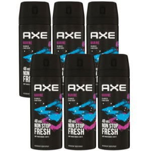 Axe Marine 6 x 150 ml Deodorant Deospray Deodorant Spray Deo Spray Deo