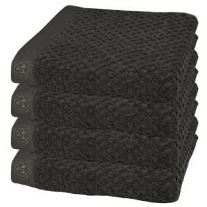 4er Ross Frottier Handtuch 4010 Harmony 88 Graphit 50 x 100 cm 100 % Baumwolle