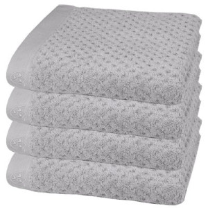 4er Ross Frottier Handtuch 4010 Harmony 80 Kiesel 50 x 100 cm 100 % Baumwolle