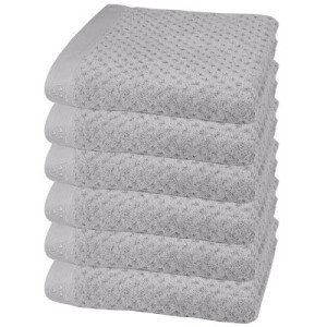 6er Ross Frottier Handtuch 4010 Harmony 80 Kiesel 50 x 100 cm 100 % Baumwolle