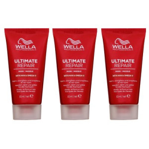 Wella Ultimate Repair Mask 3 x 30 ml für geschädigtes strapaziertes Haar