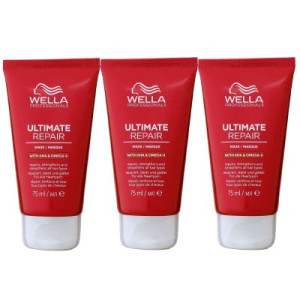 Wella Ultimate Repair Mask 3 x 75 ml für geschädigtes strapaziertes Haar
