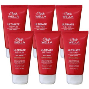 Wella Ultimate Repair Mask 6 x 75 ml für geschädigtes strapaziertes Haar
