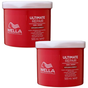 Wella Ultimate Repair Mask 2 x 500 ml für geschädigtes strapaziertes Haar