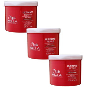 Wella Ultimate Repair Mask 3 x 500 ml für geschädigtes strapaziertes Haar