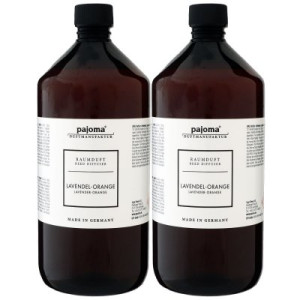 Pajoma Raumduft Nachfüllflasche Lavendel-Orange 2 x 1000 ml Diffuser Lufterfrischer
