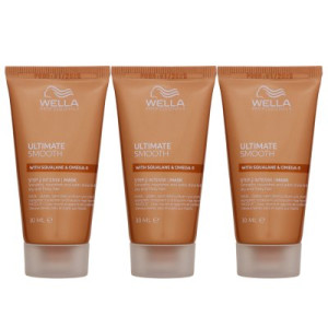 Wella Ultimate Smooth Mask 3 x 30 ml für trockenes Haar Step 2