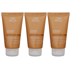 Wella Ultimate Smooth Mask 3 x 75 ml für trockenes Haar Step 2