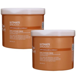 Wella Ultimate Smooth Mask 2 x 500 ml für trockenes Haar Step 2