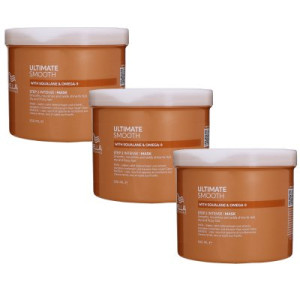 Wella Ultimate Smooth Mask 3 x 500 ml für trockenes Haar Step 2