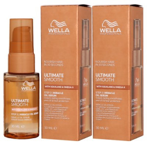 Wella Ultimate Smooth Miracle Oil Serum 2 x 30 ml für trockenes Haar Step 3